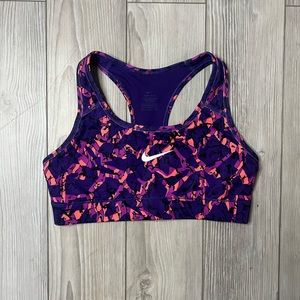 Nike Purple and Orange Sports Bra